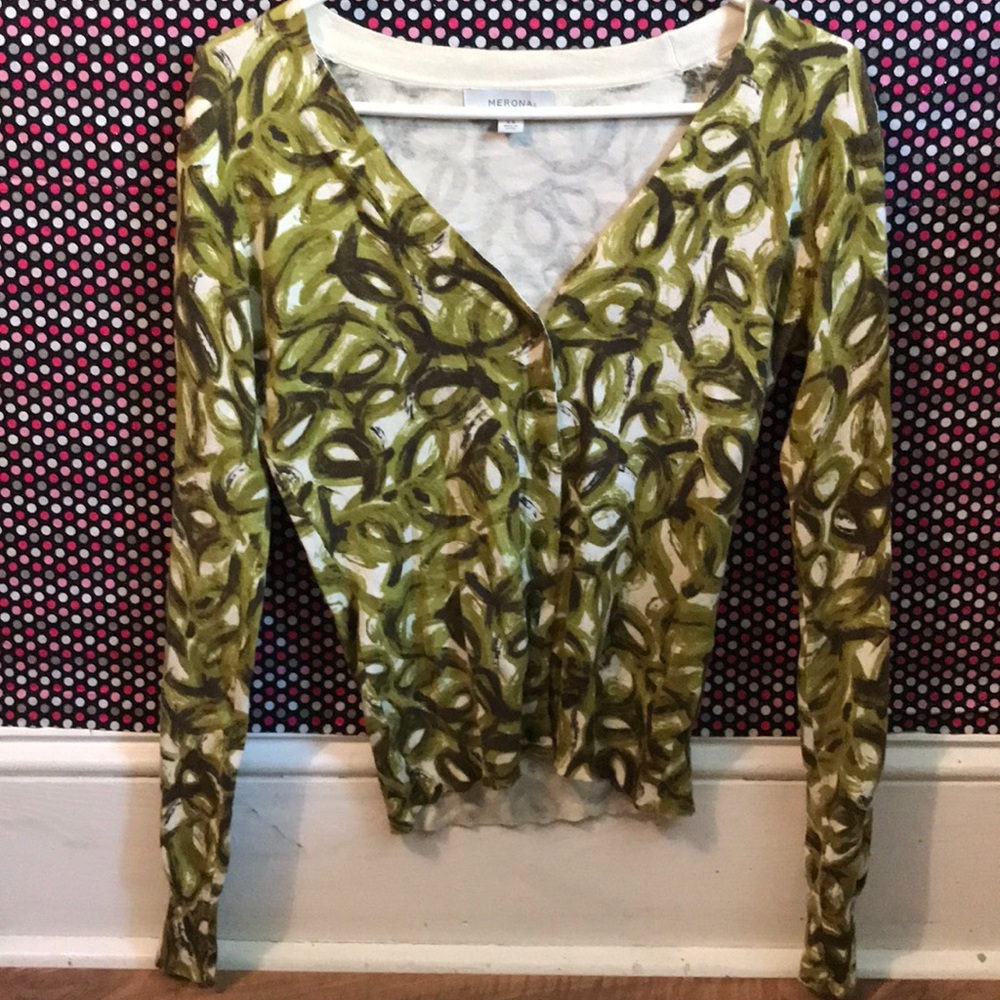 Button down sweater top